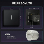 Zigbee Tekli Mekanik Tuşlu Akıllı Duvar Anahtarı - Görsel 5