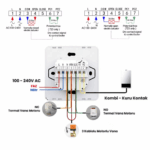 Kablolu LCD Ekranlı WiFi Oda Termostatı - Görsel 4
