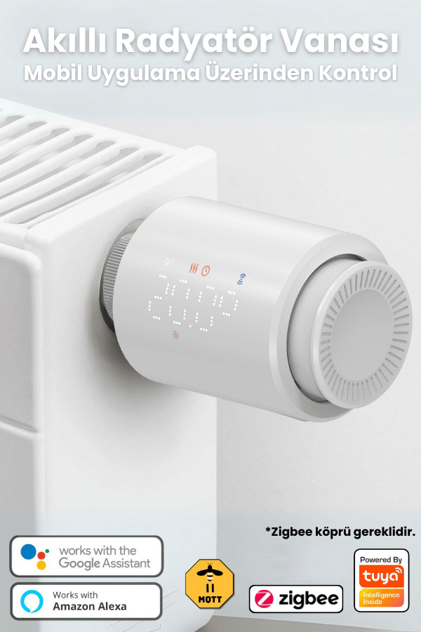 Zigbee Akıllı Termostatik Radyatör Vanası ARV-01 1 zigbee-akilli-radyator-vanasi