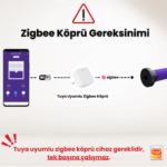 Şarjlı Zigbee Stor Perde Motoru - Görsel 3