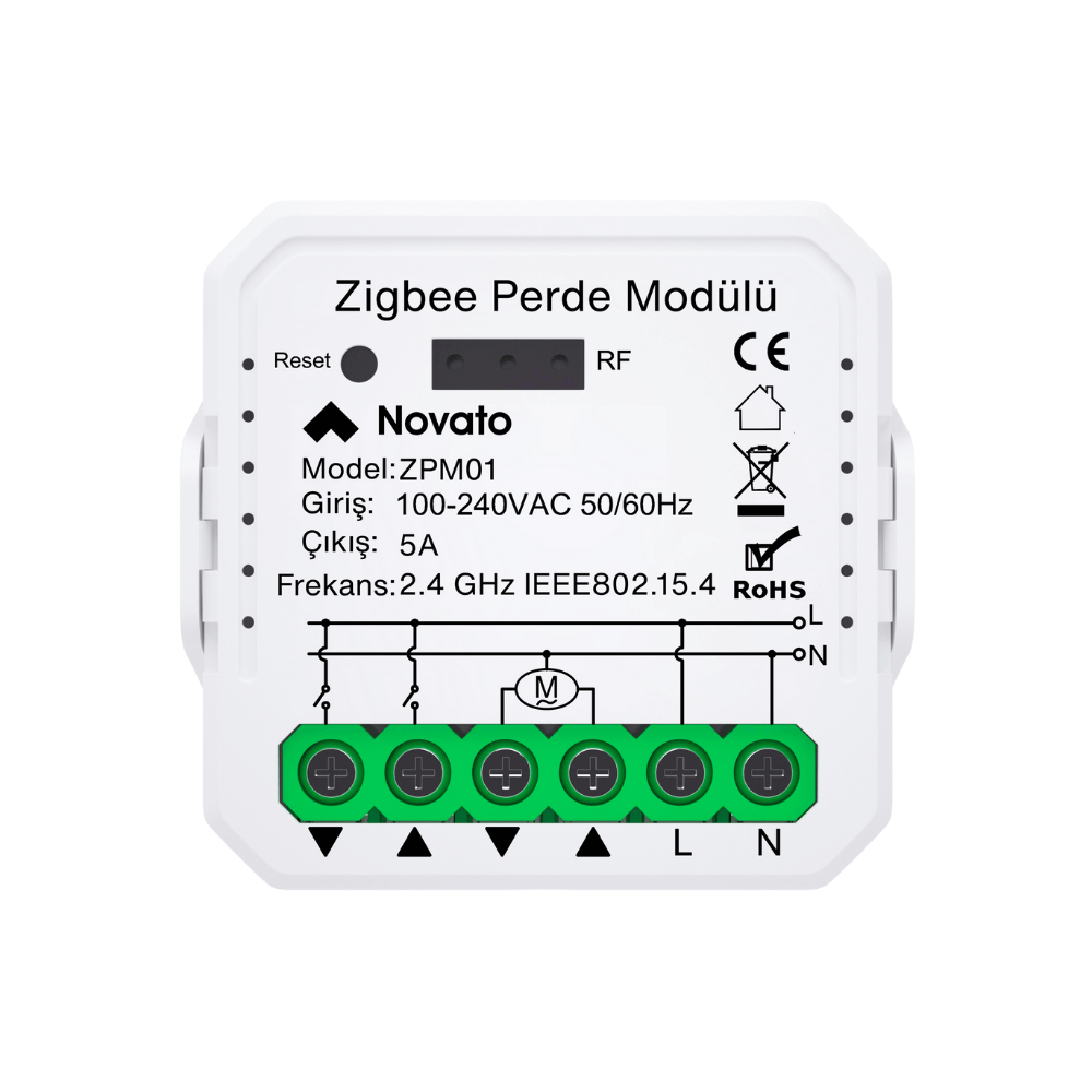 zigbee perde panju role mqtt smart tuya life