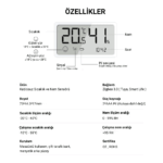 Zigbee LCD Ekranlı Sıcaklık ve Nem Sensörü - Görsel 6