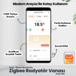 Zigbee Akıllı Termostatik Radyatör Vanası ARV-02 - Görsel 5