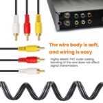 6 Metre 3 RCA - 3 RCA Kompozit AV Kablosu | Stereo Ses ve Video Bağlantısı - Görsel 6