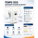 TEMPE-2015 Ayarlanabilir Termostat (Isı Sensörü) (Tüm Alarm Panellerini Destekler)