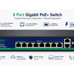 INOX-F0822GB 8 PORT POE SWICH 2 FSP
