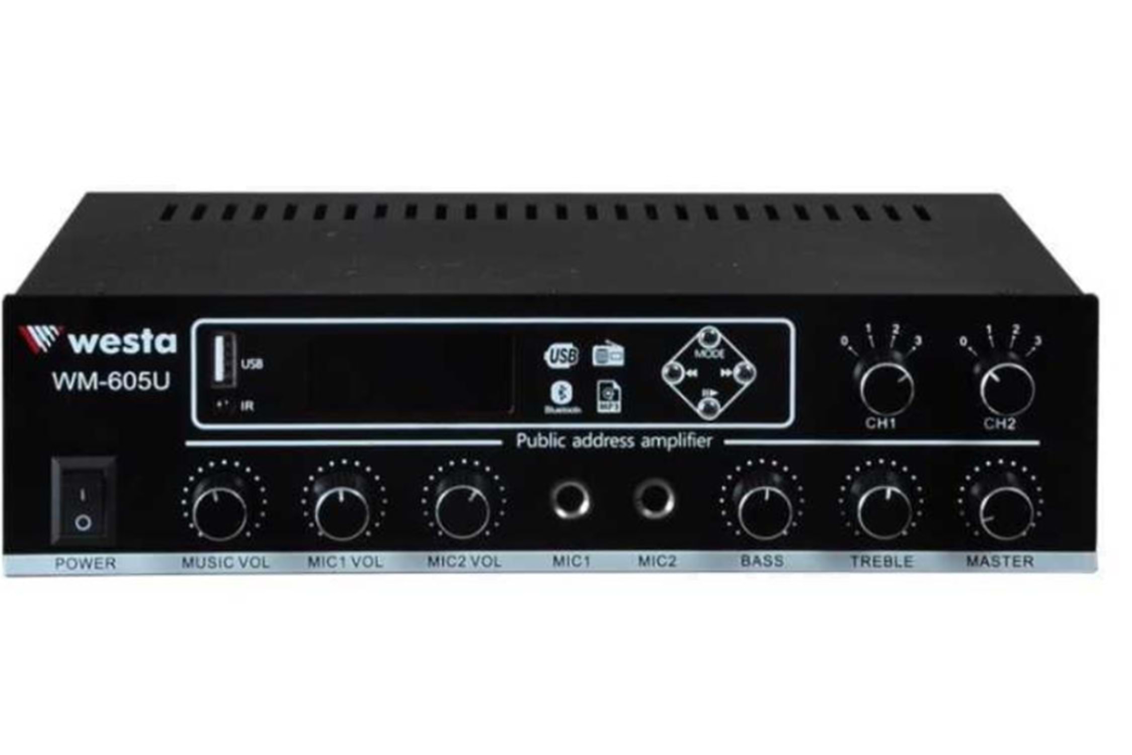 2250x1500_thumb_st00163.jpg WESTA WM-605U Hat Trafolu 100 Watt 2 Bölgeli Mikser Amfi - Görsel 1