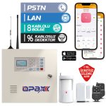 OPAX-2545LAN PSTN LAN Network Kablolu ve Kablosuz Alarm Paneli
