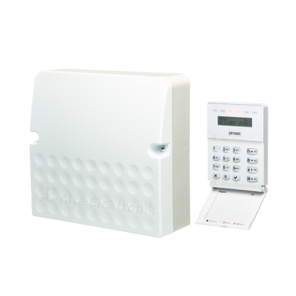 Prosec Pro-P8W WiFi Bağlantılı, 8 Zon Alarm Paneli + Tuş Takımı