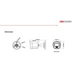 Hikvision DS-2CD1041G2-LIU(E) İP Bullet Kamera – Hikvision DS-2CD1041G2-LIU(E) 4MP Smart Hybrid Light Bullet IP Kamera | Dahili Mikrofon, IP67, H.265+ - Görsel 2