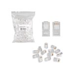 Equipment RJ45-100PCS Montaj Aparatları – 100lü RJ45 Konnektör Paketi – Cat5/Cat6 Uyumlu Ağ Kablosu Uçları | Ethernet Konnektör