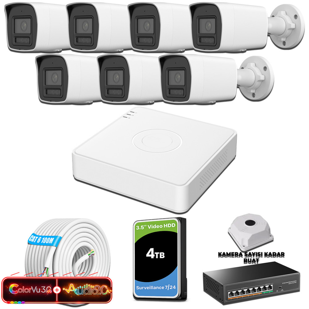 HC4B0KVC4B0SC4B0ON201067G320SET7-1000x1000-1.jpg Hikvision KSET0568 Kampanyalı İP Kamera Setleri – Hikvision 7 Kameralı 6MP IP ColorVu 3.0 Güvenlik Sistemi AI İnsan Araç Algılama Çift Yönlü Ses ve Işıklı Alarm - Görsel 1