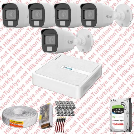 HiLook ST01431 Kampanyalı AHD Kamera Setleri – Hilook Güvenlik Kamerası Seti Dah-Mik Colorvu 05 Kamera