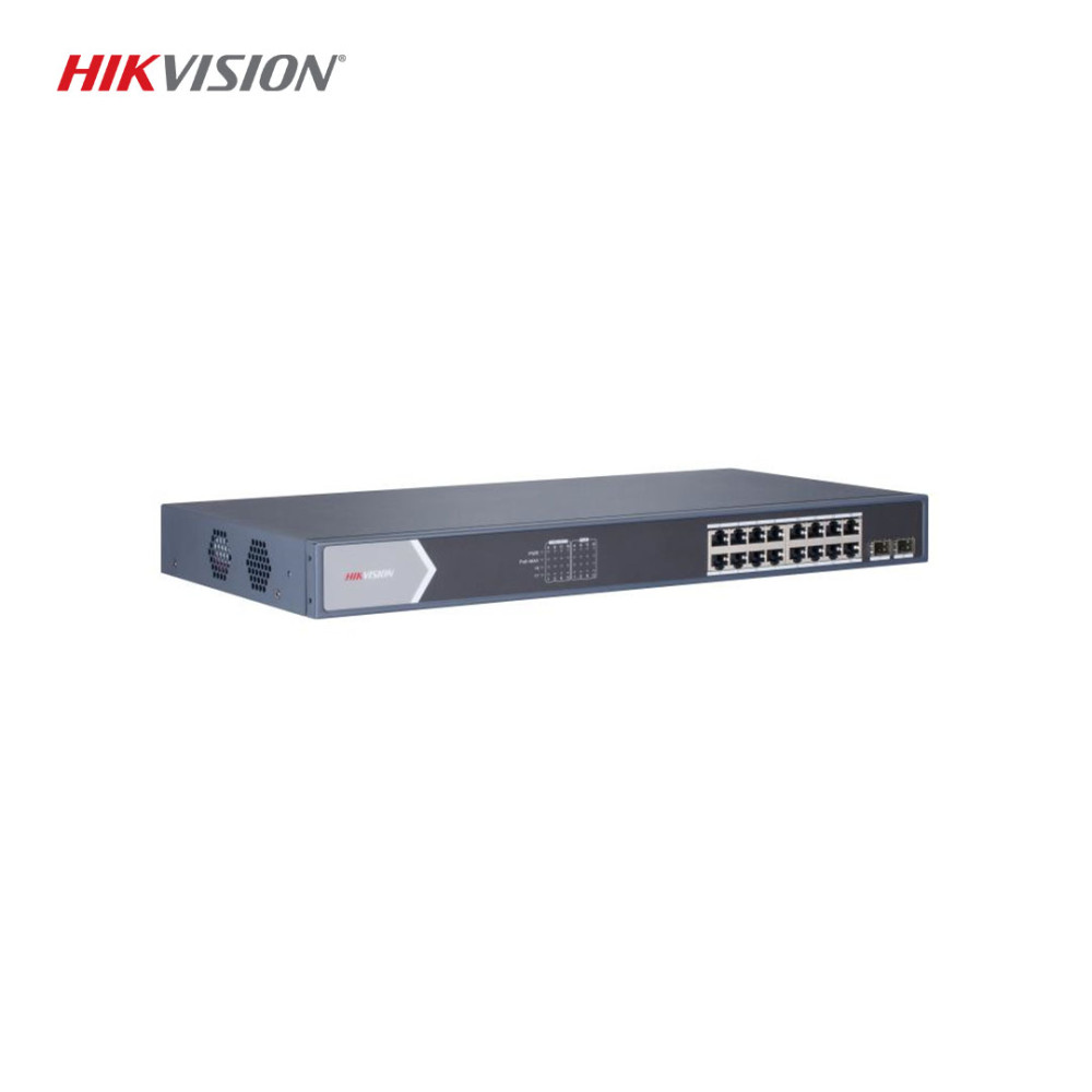 Hikvision-DS-3E0318P-E-M-Network-Switch-Hikvisionturkiye-net-1000x1000-1.jpg Hikvision DS-3E0318P-E/M Network Switch – Hikvision DS-3E0318P-E/M 16 Port PoE Switch | 130W, 1 Uplink + 1 SFP, 250m Aktarım, L2 Unmanaged, 6KV Koruma - Görsel 1