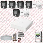 Hikvision ST01058 Kampanyalı AHD Kamera Setleri – Hikvision 05 Kameralı Colorvu Hibrit Güvenlik Kamerası