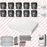 Hikvision ST01063 Kampanyalı AHD Kamera Setleri – Hikvision 10 Kameralı Colorvu Hibrit Güvenlik Kamerası