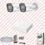 Hikvision ST01136 Kampanyalı AHD Kamera Setleri – Hikvision Colorvu Gece Renkli 02 Kameralı Set 500GB Hdd