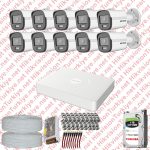 Hikvision ST01144 Kampanyalı AHD Kamera Setleri – Hikvision Colorvu Gece Renkli 10 Kameralı Set 1TB Hdd