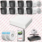Hikvision ST01239 Kampanyalı İP Kamera Setleri – Hikvision İp 08 Kameralı Set 1080p Colorvu Mikrofonlu