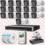 Hikvision ST01313 Kampanyalı İP Kamera Setleri – Hikvision 16 İp Kameralı 4mp Hibrit Colorvu Kamera Seti