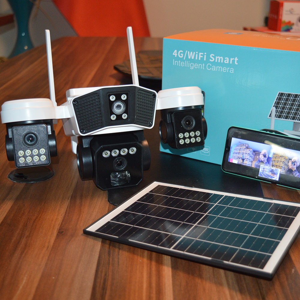 RX 95WS Wifi 3 Lensli 5 Volt 2A Solar Kablosuz Guvenlik Kamerasi 6