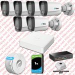 Hikvision KSET0551 Kampanyalı İP Kamera Setleri – TTec Hikvision 6 Kameralı IP Full HD Mikrofonlu Güvenlik Kamerası