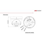 Hikvision ds-2cd1323g2-liuf İP Dome Kamera – hikvision ds-2cd1323g2-liuf 2MP Smart Hybrid Light IR Dome Kamera - PoE, 30m Gece Görüşü, 512GB SD Kart Desteği, Sesli Güvenlik - Görsel 2