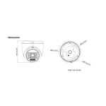 Hikvision ds-2ce76d0t-exlpf AHD Dome Kamera – hikvision ds-2ce76d0t-exlpf 2MP 1080P HD-TVI Dome Kamera, 2.8mm Lens, 20m IR & Beyaz Işık, Smart Hybrid Light - Görsel 2