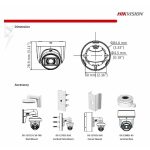 Hikvision ds-2ce70df0t-pfs AHD Dome Kamera – hikvision ds-2ce70df0t-pfs 2MP 2.8mm 1080P HD-TVI ColorVu Sesli Plastik Dome Kamera - 20m Gece Görüşü - Görsel 2