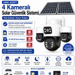 Uniywell Unw-4G3PT 4 Kameralı Solar Güvenlik Sistemi 1 Yıllık SIM Kart