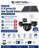 Uniywell Unw-4G3PT 4 Kameralı Solar Güvenlik Sistemi 1 Yıllık SIM Kart